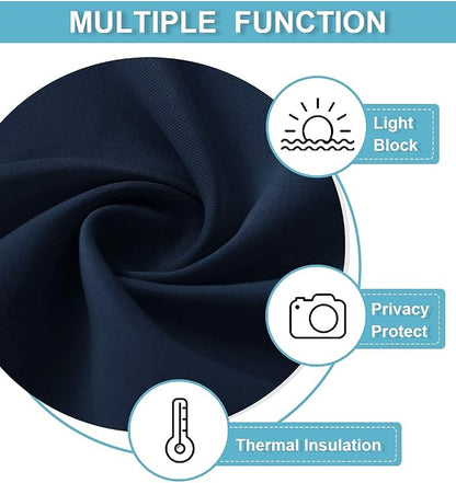 RYB HOME French Door Curtains 84 inch Long, Privacy Blackout Window Blinds | Self Adhesive, Thermal Insulated, For Patio Kitchen Front Entry Front Back Door Glass Window, Renter Friendly,W34 x L84, 1 Pc - Image 7