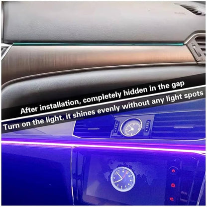 Acrylic Interior Car LED Lights with Remote and Wireless APP 10 in 1,Ambient Lighting Kits Fiber Optic Strip LEDs,16 Million Colors Music&DIY Function - Image 7