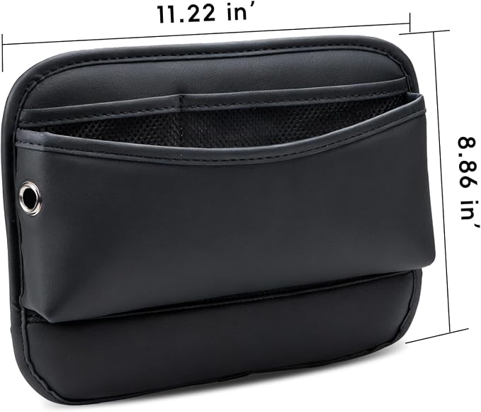 MARCHFA Car Seat Side Pocket Organizer Car Pocket Pouch for Seat, Door, Console, Car Seat Gap Filler Organizer Multifunctional Car Organizer Accessories for Phone Sunglasses Keys Cards (Large) - Image 9
