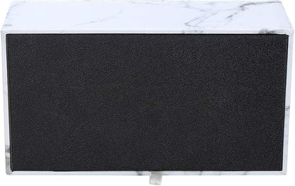 KINGFOM Rectangular PU Leather Tissue Box Cover - Facial Tissue Paper Napkin Holder for Bathroom, Home, Office, Car Automotive Decoration with Magnetic Bottom(Gray Marble) - Image 6