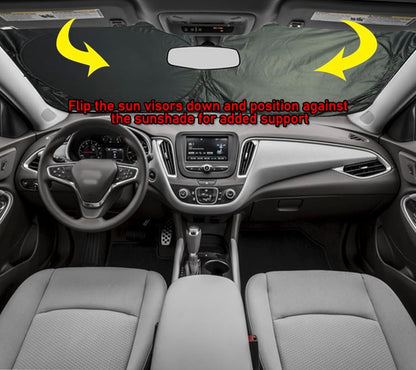 Gven Windshield Sun Shade Universal Fit for Car Window Sunshades Cover Automotive Interior Sun Protector Accessories for Compact& Midsize Sedan,Com& Subcompact SUV,Small Pickup,Wagon (Pink, S) - Image 6