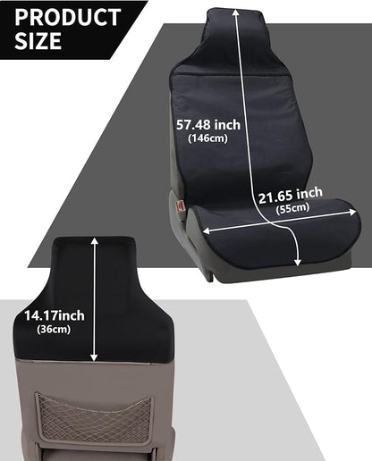 Waterproof Car Seat Cover Automotive Seat Covers for Cars Trucks and SUVs Car Seat Cover Protector Black-Navy - Image 6
