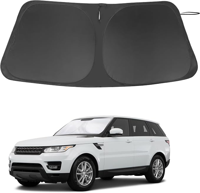 Windshield Sun Shade for 2014-2022 Land Rover Range Rover Sport | Full covered for windshield, Foldable & Durable, Block UV Rays, Reduce Heat, Easy to install, Keep Car Cooler by LHFLIVE