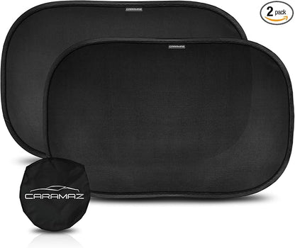 CARAMAZ Car Window Shade for Baby with Certified UV-Protection 2 Pack - 20"x12" by CARAMAZ