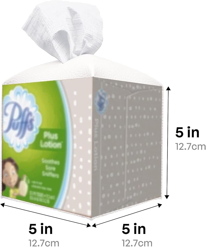 Carrotez Tissue Box Cover, Refined Modern PU Leather Square Holder - Decorative Holder/Organizer for Bathroom Vanity Countertop, Night Stands, Office Desk & Car 5"X5"X5" White (Pack of 3) - Image 5