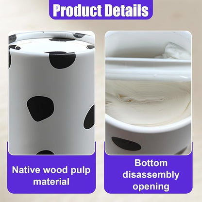 YoRise 4PCS Car Tissue Holder, Refillable Paper Napkin Holder, Portable Car Tissues Cylinder, Facial Tissue Box Travel Accessories, Tissues Boxes Container for Automotive Cup Holder (Dot) - Image 3