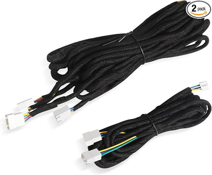 2PCS Dreamcolor Acrylic Interior Car LED Strip Light Extension Wire, which fit for Dreamcolor Main Controller Connects and sub-Controller kit (not Including), Not fit dreamcolor 1 Lights by MAODANER