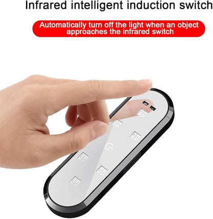 2PCS Car Door LED Lights Projector, 7 Colors Magnetic Vehicle Wireless Sill Courtesy Warning Lamp, USB Rechargeable Auto Interior Ambient Sensing Welcome Lights, Universal Fit - Image 3