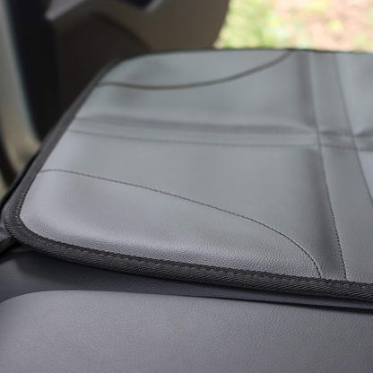 Viaviat Leather Car Seat Protector for Booster Durable Waterproof Protector Mat Large Auto Seat Cover with Storage Pocket for Child Toddler Safety Seat Baby Basket (Black) - Image 6