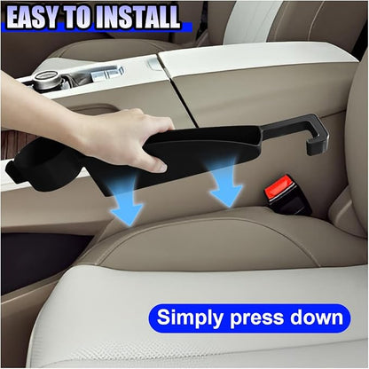 YoRise 2PCS Dual Slot Car Seat Gap Filler Organizer, Multifunctional Car Side Seat Gap Guard Spacer with Cup Holder, Universal Auto Storage Accessories for Preventing Items Falling Out (Black) - Image 6