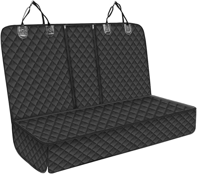 Car Back Seat Cover for Dog, 53" Pet Bench Backseat Cover, Black | Waterproof Nonslip Car Seat Protector for Pet Kids for Cars SUVs Trucks by Unknown