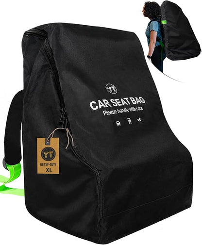 Car Seat Travel Bag for Airplane, Carseat Bag Air Travel with Padded Straps | Large Carseat Bags for Air Travel, Carseat Storage Bag Backpack for Airport, Carseat Cover Travel - Baby Travel Essential by Unknown
