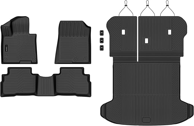 AUXKOFloor Mats Cargo Mat Backrest Mat for 2026-2023 Kia Sportage Hybrid | High Wall,All-Weather,All Season,Odorless,Anti Slip,Rain&Salt Resistant,TPE Material,Black,Accessories,Pet Friendly - Image 2