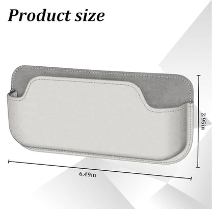 Sunglasses Holders for Car Dashboard, Self Adhesive Vehicle Center Console Glasses Storage Case, Automotive Interior Eyeglasses Storage Box Organizer, Universal Fit (White) - Image 2