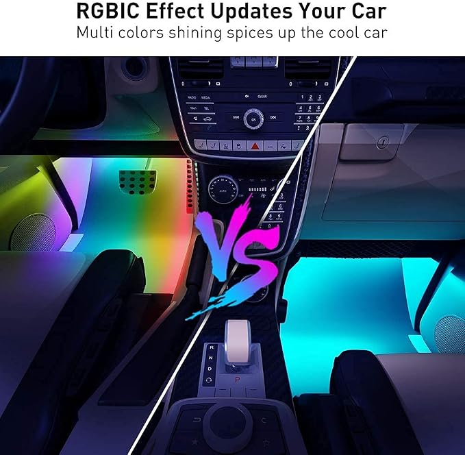 Govee Car Lights, RGBIC, Smart Interior Car Lights, APP&Remote Control | 72 LED Lights, for Decor, DIY Mode and Multiple Scene Options, 2 Lines Design - Image 2