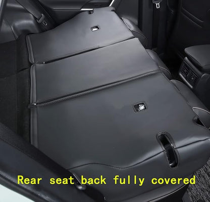 Custom Seat Covers for RAV4 (Not for Hybrid) Fit for Toyota RAV4 LE Limited XLE 2019 2020 2021 2022 2023 2024 2025 with Waterproof Faux Leather (LU01-XLE, Pure Black) - Image 4