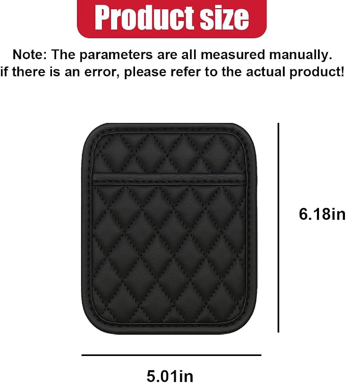 2PCS Car Side Pocket Organizer, Universal Waterproof PU Leather Auto Seat Gap Filler Storage Bag, Self-Adhesive Multifunctional Car Door Sunglasses Holder Pouch for Phone, Card (S) - Image 2