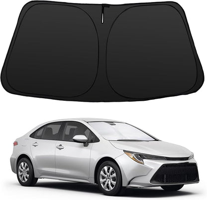 Windshield Sun Shade for 2020-2026 Toyota Corolla | Full covered for windshield, Block UV Rays, Heat Reduction, Easy to install, Keeps Car Cooler by YYCKE