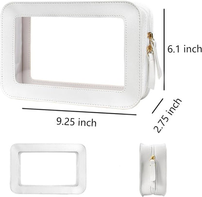Clear Makeup Bag Small, TSA Approved Portable Toiletry Bag with Zipper Cosmetic Travel Bag Makeup Organizer Case Mini Makeup Pouch for Purse Car Organizer Bag for Women Men - Image 6