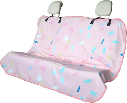 Sweat Towel Car Seat Cover Protector Front Seats for Gym Workout, Running, Swimming, Beach and Hiking, Waterproof Universal Seat Cover for Car, Trucks, Van & SUV (1, Pink Marble, Rear Seat) by Unknown