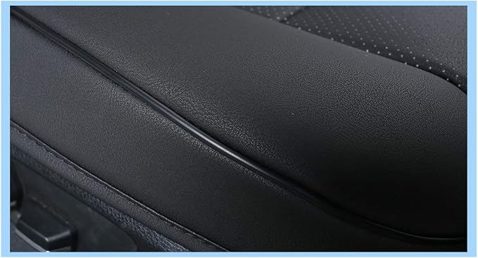 Luxury PU Leather Car Seat Cover Protector Front, Bottom Single Seat Cover-Compatible with 90% Vehicles (Width 20.8 ×deep 21×Thick 0.2 inch) (Black) - Image 9