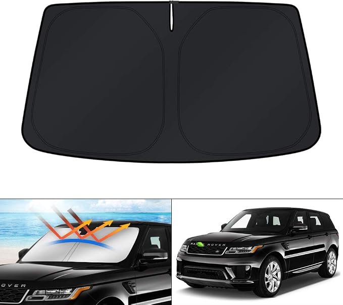 KUST Windshield Sun Shade for 2014-2022 Land Rover Range Rover Sport Accessories Sunshade Foldable Sun Visor Protector Blocks UV Rays Keep Your Car Cooler by KUST