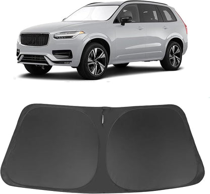Windshield Sun Shade for 2016-2025 2026 Volvo XC90 Accessories | Full covered for windshield, Foldable & Durable, Block UV Rays, Reduce Heat, Easy to install, Keep Car Cooler by LHFLIVE