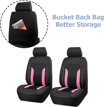 Bittwee Car Front Seat Covers, Breathable Automotive Front Seat Headrest Covers, Waterproof Comfortable Vehicle Seat Headrest Protection Accessories, Universal for RV, SUV, Truck - Image 3