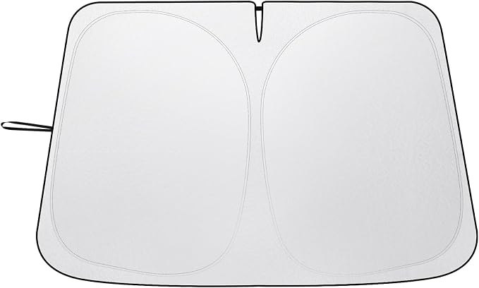 Car Windshield Sun Shade UV Reflector Foldable Front Window SUV | Blocks 98% UV Rays,Keep Interior Cool,Universal Fits Hatchback,Truck,MPV,Storage bag,57"L x 31.5"W,Car Summer Accessories by Pleneal