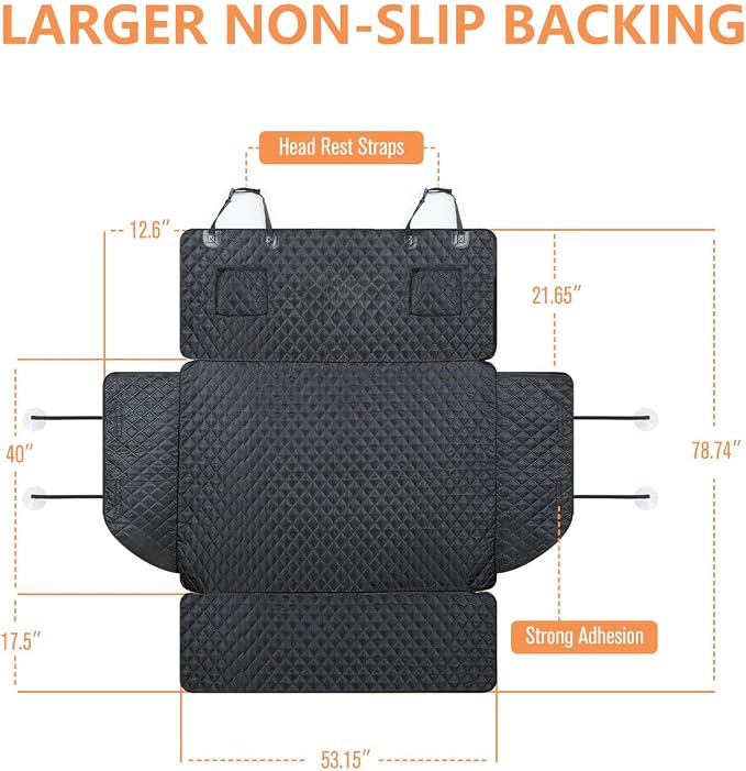SUV Cargo Liner for Dogs, Trunk Cover with Bumper Flap Protector | Waterproof Pet Cargo Cover with Side Flaps, Dog Car Seat Cover with Non-Slip Mat, Prevents Scratches, Pet Hair, Mud, and Dirt - Image 5