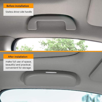 Thenice Sunglasses Storage Box for Honda Civic Accord CRV HRV Camry | Grab handle replacement, glasses case, easy to access, maximize space, easy to install, black color - Image 7