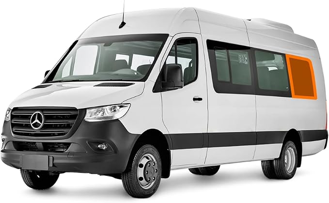 Living in a Bubble Insulated Blackout Rear Left Side Window Cover for Mercedes Sprinter Van Year 2007-2026 170" Length LWB & XLWB, NCV3 & VS30 (Bare Metal Frame) by LivinginaBubble