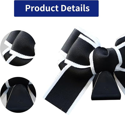 2 Pcs Car Bow Seat Headrest Hook, Multi-Functional Automobile Seatback Hanging Organiser,Car Purse Hooks Fits For Most Cars (Black) - Image 5