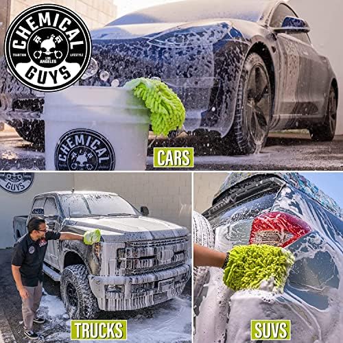 Chemical Guys CWS_101_16W Car Wash Starter Bundle - Maxi-Suds II Foaming Car Wash Soap, 16 oz, Cherry Scent + Green Chenille Wash Mitt (2 Items) Works on Cars, Trucks, SUVs, RVs & More - Image 6