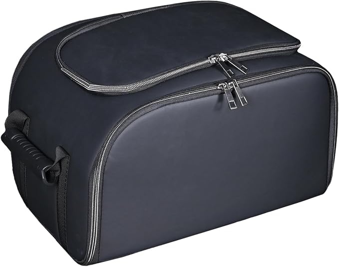 Black Foldable Car Insulated Storage Box, Portable Thermal Cooler Bag with Double Zipper & Sturdy Handle, Multi‑Purpose Car Seat Trunk Organizer for Drinks Snacks, Outdoor Picnic Camping Road Trips - Image 2