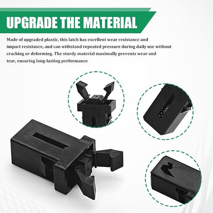 4PCS Sunglasses Glasses Holder Catch Latch, Car Sunglass Holder, Storage Box Lid Switch Overhead Console Roof Clip, Car Accessories Self Locking Switch Replacement for Most Car (4PCS) - Image 3