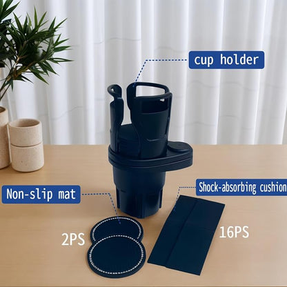 Car Cup Holder Expander，VIVURA 2-in-1 Multifunctional Car Cup Holder, Dual Cup Storage, Compatible with Hydro Flask, Yeti, Nalgene, 32/40 oz Large Bottle Drink Cups - Image 4
