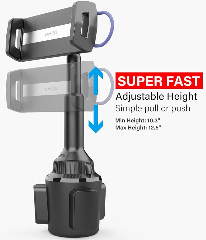 APPS2Car Solid Cup Holder Tablet Mount for Car, iPad Car Mount for Truck (Pack of 2) - Image 3