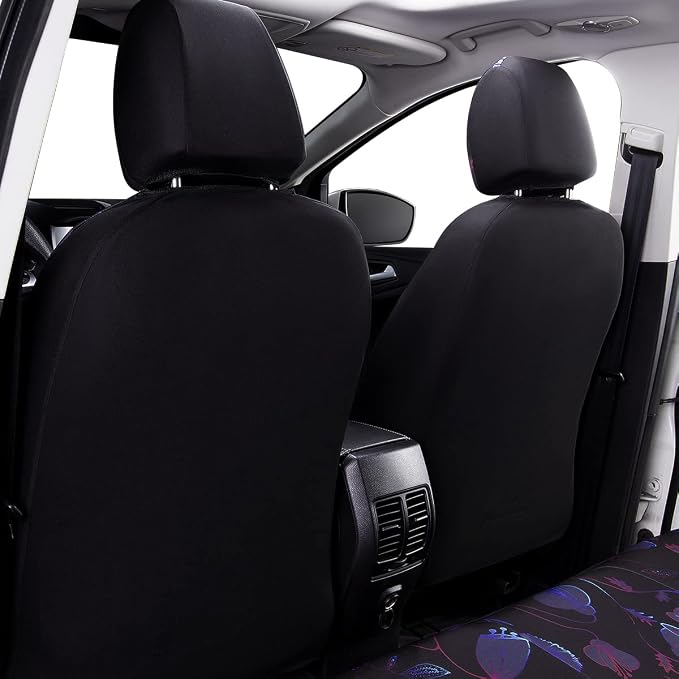 Flying Banner Butterfly car seat Covers ful Set Fashion Universal Lady Woman Female Rear Bench Split Colorized (Muti-Color, Full Set - Printing & Embriodery) - Image 3