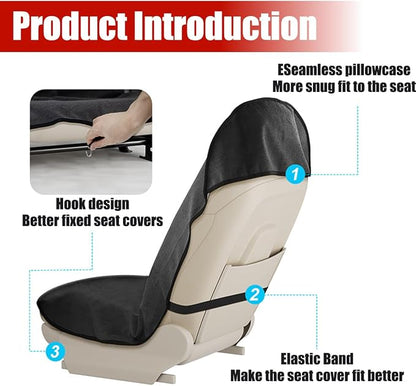 Mandark Ameican Flag Waterproof Towel Car Seat Cover, Sweatproof Non Slip Bucket Carseat, Patriotic Machine Washable Vehicle Bucket Frontseat Protector Accessories, Universal Fit(Flag) - Image 5