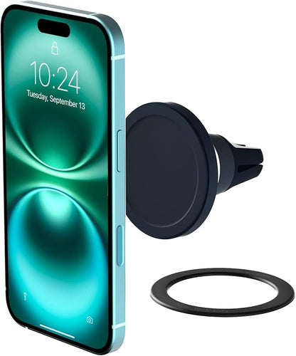 iOttie Velox MagSafe Compatible Air Vent Car Phone Holder. Unversal Magnetic Car Phone Mount for iPhone 12/13/14/15/16/17 Series & Android Phones via Included Magnetic Ring Adapter by iOttie