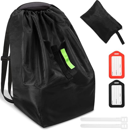 Car Seat Bags For Airplane Travel, Durable Carseat Cover For Air Travel Car Seat Travel Bag with Shoulder Straps and 2pcs Luggage Tags For Airplane by Sublaga