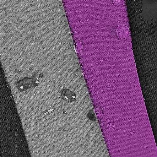 CAR PASS AquaShield Neoprene Waterproof Car Seat Covers Front Seats Only, High Back Bucket Seat Cover,Airbag Compatible,Seat Covers for Women Girl, Universal Fit for Auto Truck Van SUV (Black Purple) - Image 6
