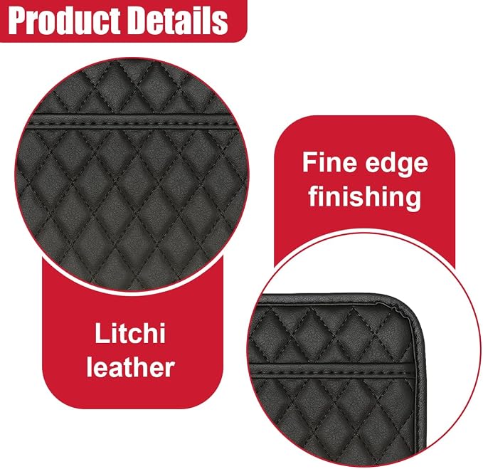 2PCS Car Side Pocket Organizer, Universal Waterproof PU Leather Auto Seat Gap Filler Storage Bag, Self-Adhesive Multifunctional Car Door Sunglasses Holder Pouch for Phone, Card (S) - Image 3