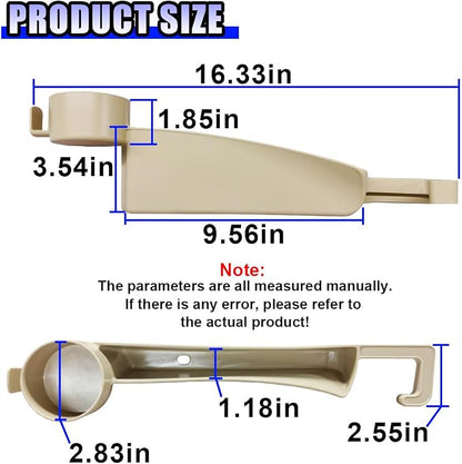 YoRise 2PCS Dual Slot Car Seat Gap Filler Organizer, Multifunctional Car Side Seat Gap Guard Spacer with Cup Holder, Universal Auto Storage Accessories for Preventing Items Falling Out (Beige) - Image 2