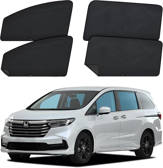 ZATOOTO Car Window Shades for Honda Odyssey 2020-2024, Car Privacy Curtains | Magnetic Car Window Covers, Effective Sun Blocking, Metal Frame Fit, Side Window Sun Shade for Family, Baby, Camping - Image 9