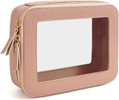 Clear American Mahjong Tile Bag, Makeup Bag Travel Cosmetic Organizer Case Waterproof Skincare Toiletry Bag with Zipper Portable Make Up Pouch Compact Car Organizer Bag for Essentials - Image 8