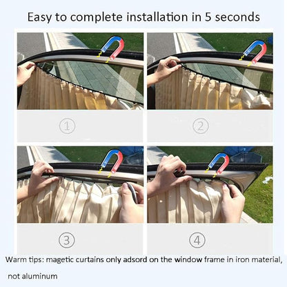 ZATOOTO Magnetic Car Window Covers for Privacy Baby Sun Shades | UV‑Block, Heat Insulation, Strong Magnets For Easy Install On Steel Frames, Camping, Sleeping,Travel, Baby Safety - Image 6