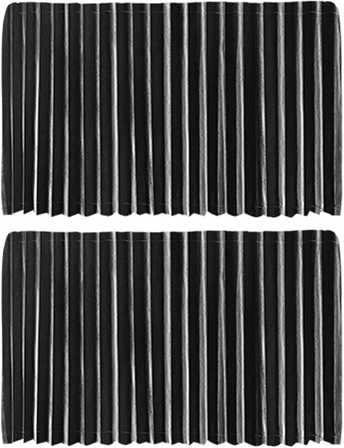 Ovege Magnetic Car Window Shades Back Seat Privacy Curtains Baby | UV Protection, 2 Pleated Silky car curtains ，100% blackout, steel frame compatible - Image 8