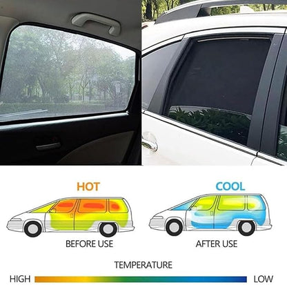 Car Side Window Sunshades for Volvo XC60 2. Gen (Spa) 2018-2024, Magnetic UV Protection Shades for Front/Rear Windows, Heat Resistant Sun Visor Shield Accessories,A/2 Front Doors - Image 5